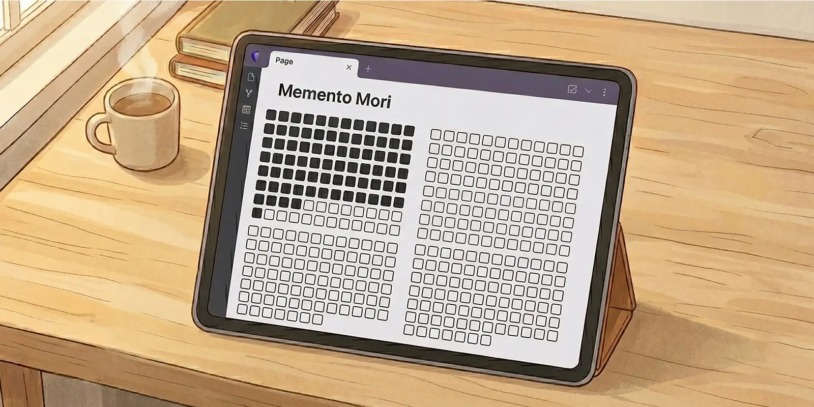 تقویم Memento Mori در ابسیدین